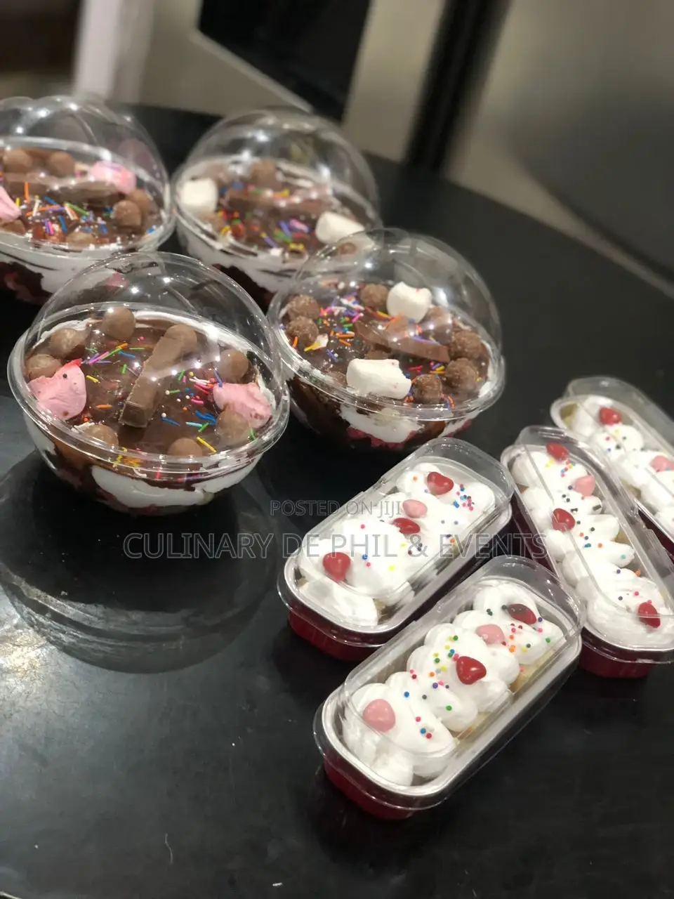 Cake in Bowls