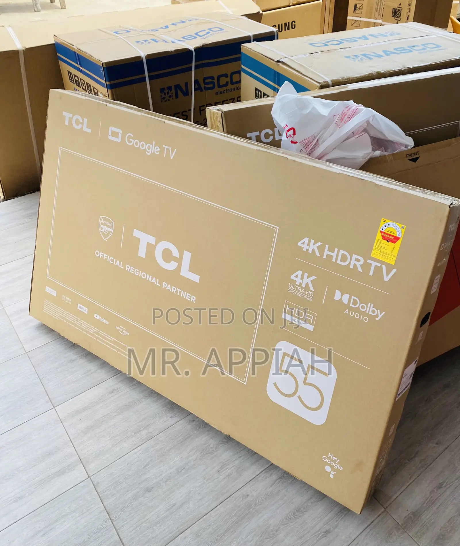 Shop TCL 55p635 55 Inch Uhd Smart Android Tv(Black)