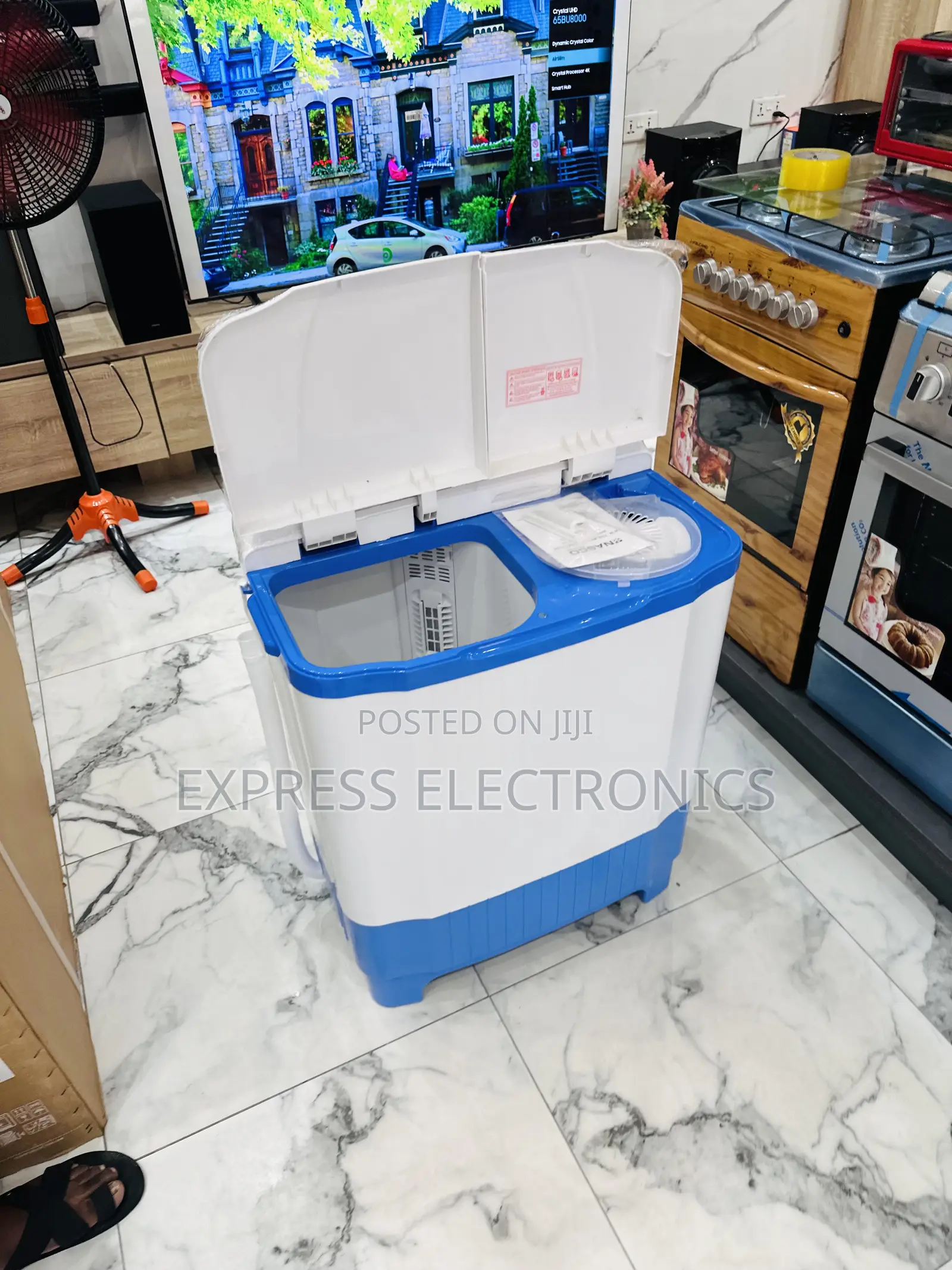 7kg Topload Twintub for Wash and Spin 7kg Zara White.