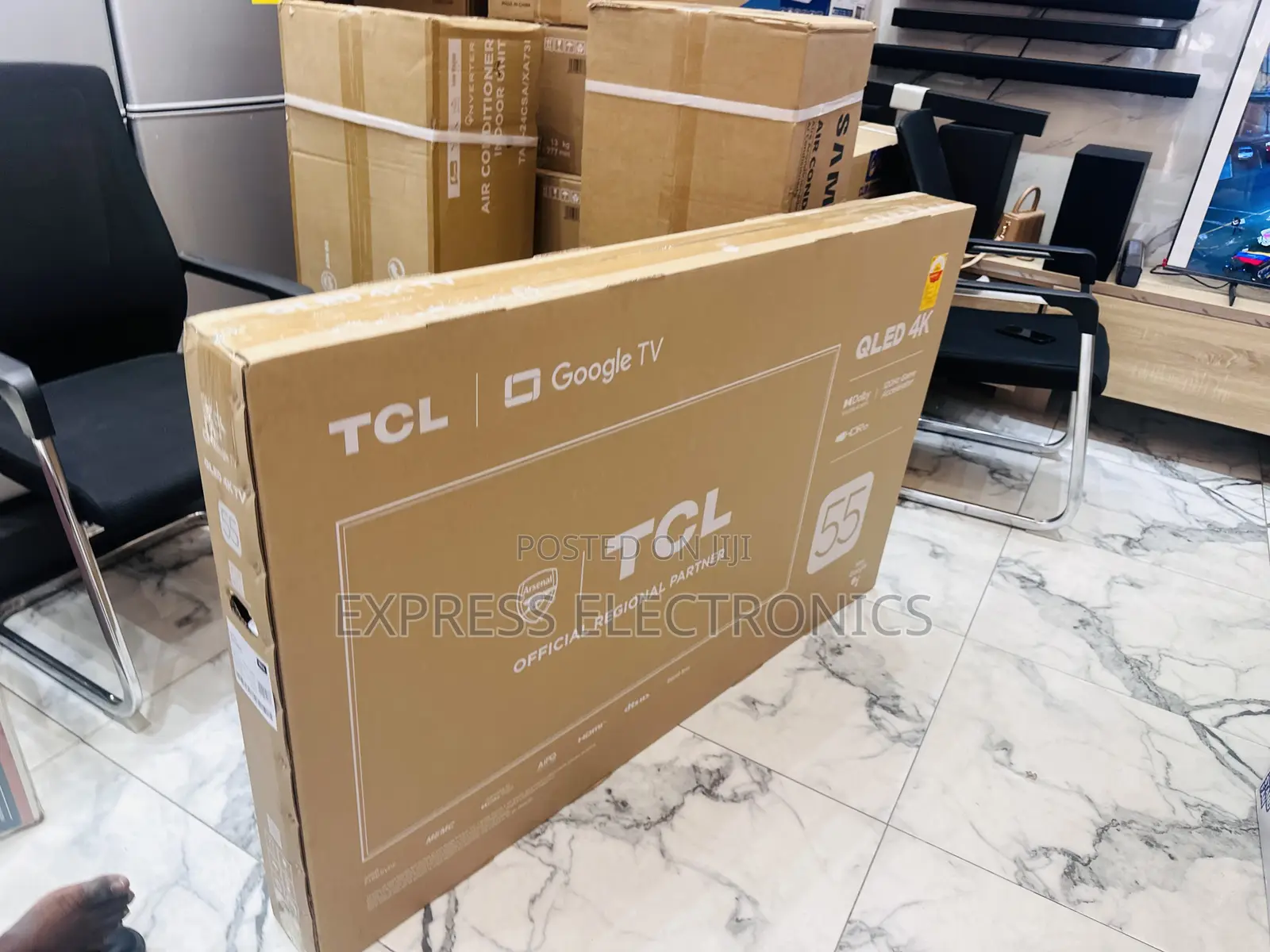 QLED UHD Smart Glossy TCL 55”C645 Tv 