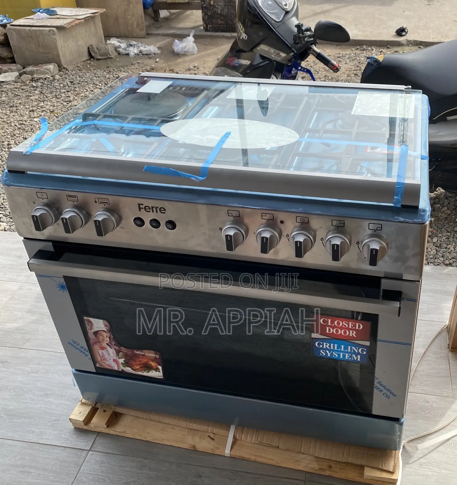 Purchase Authentic Ferre 90x60 5 Gas Burner With Oven.