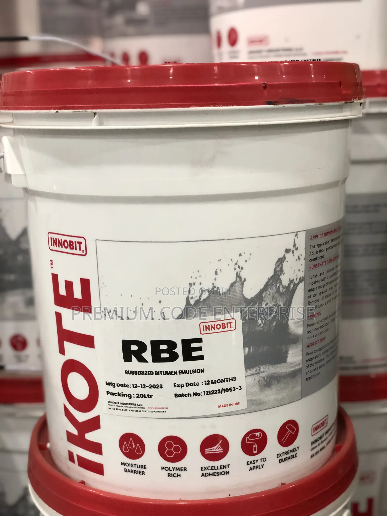 Rubberized Bitumen Emulsion, 20 Liters