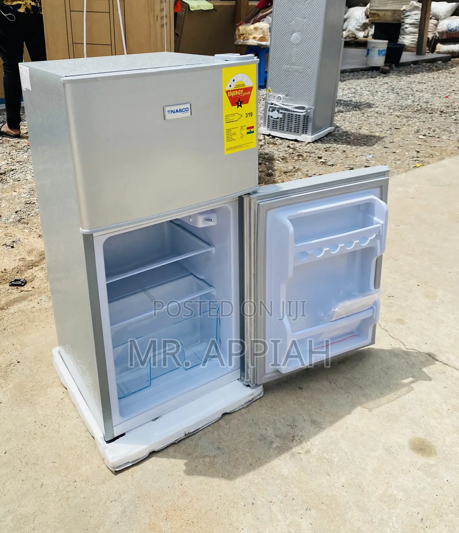 Shop Double Door Nasco Table Top Electric Fridge(Gray).
