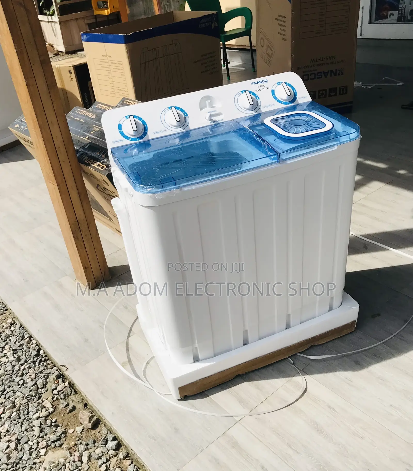 Spin/Dry Nasco 11kg Top Load Electric Washing Machine.