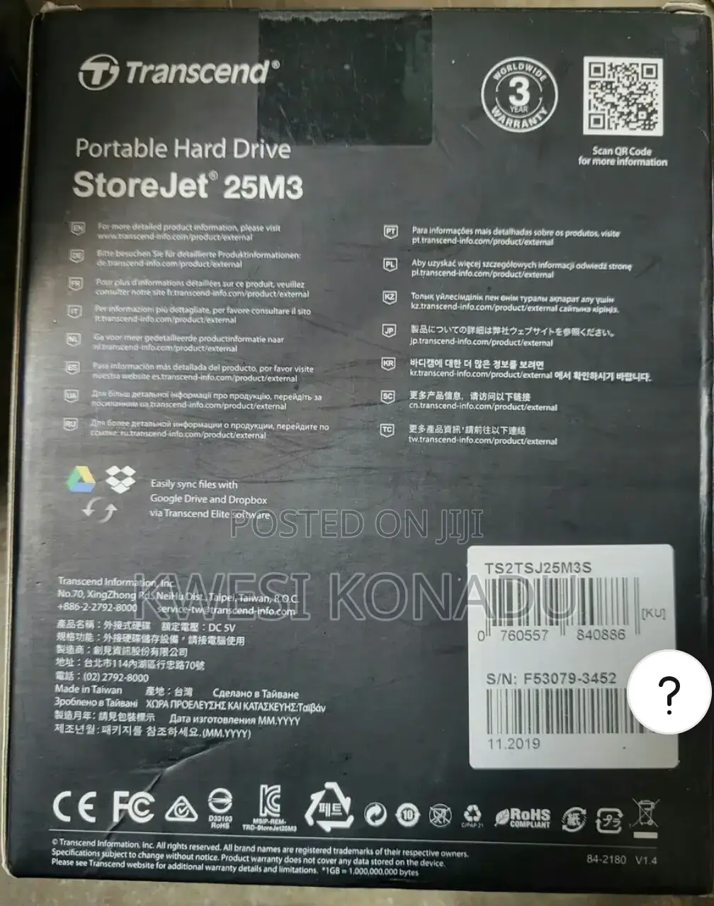 Good 2tb Transcend External Hard Drive