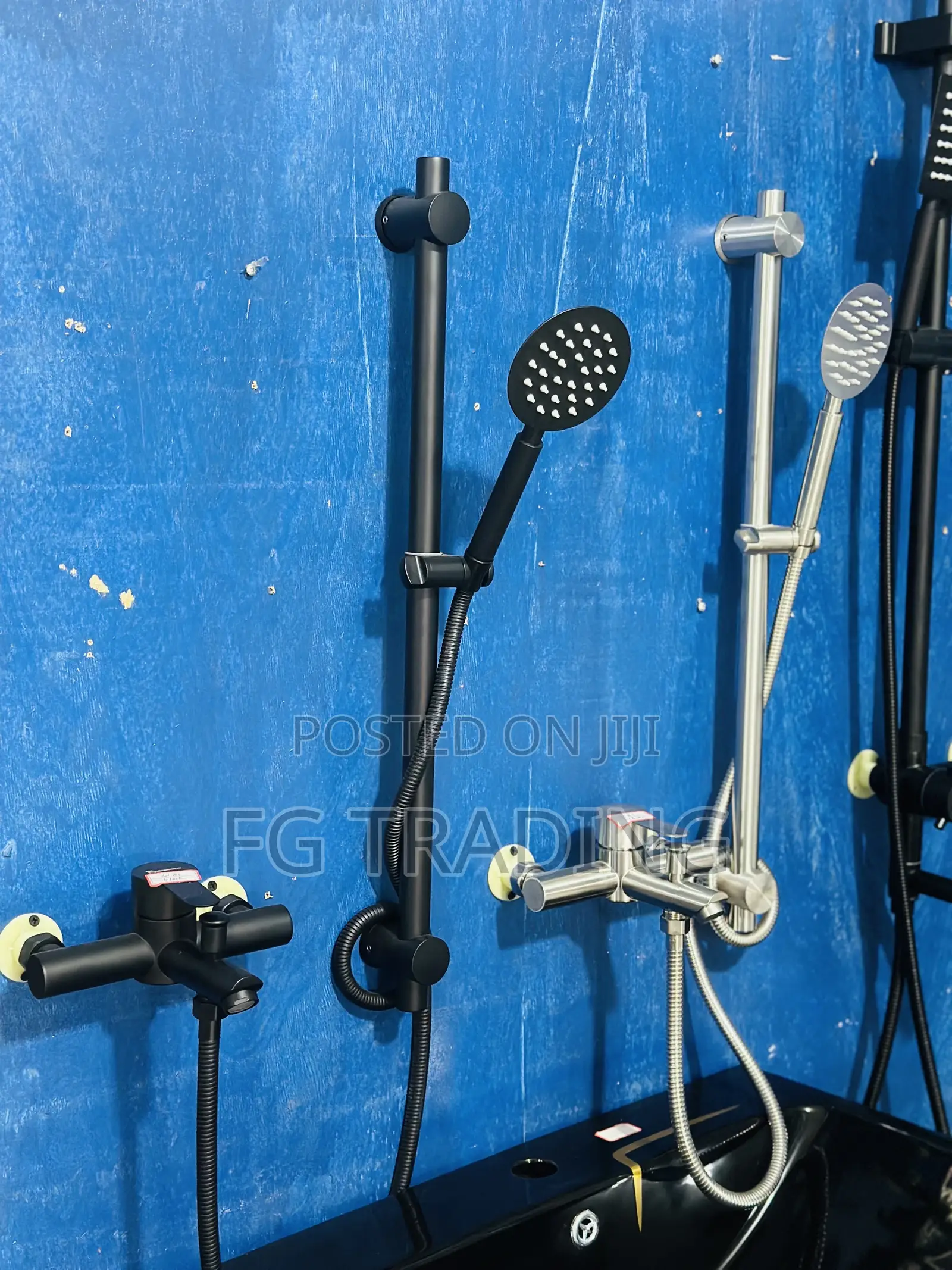 Telephone Shower - Bathroom Shower Pole - 2 in 1 Shower