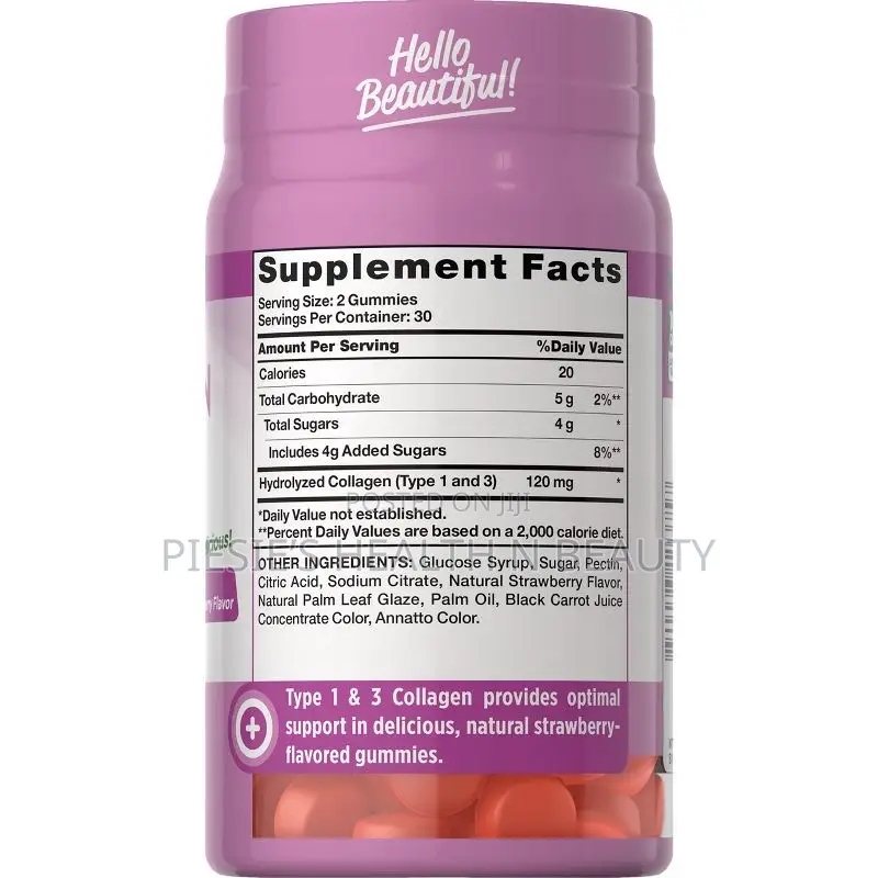Nature's Truth Beauty Vegan Collagen Type 1+3 Gummies - 60s