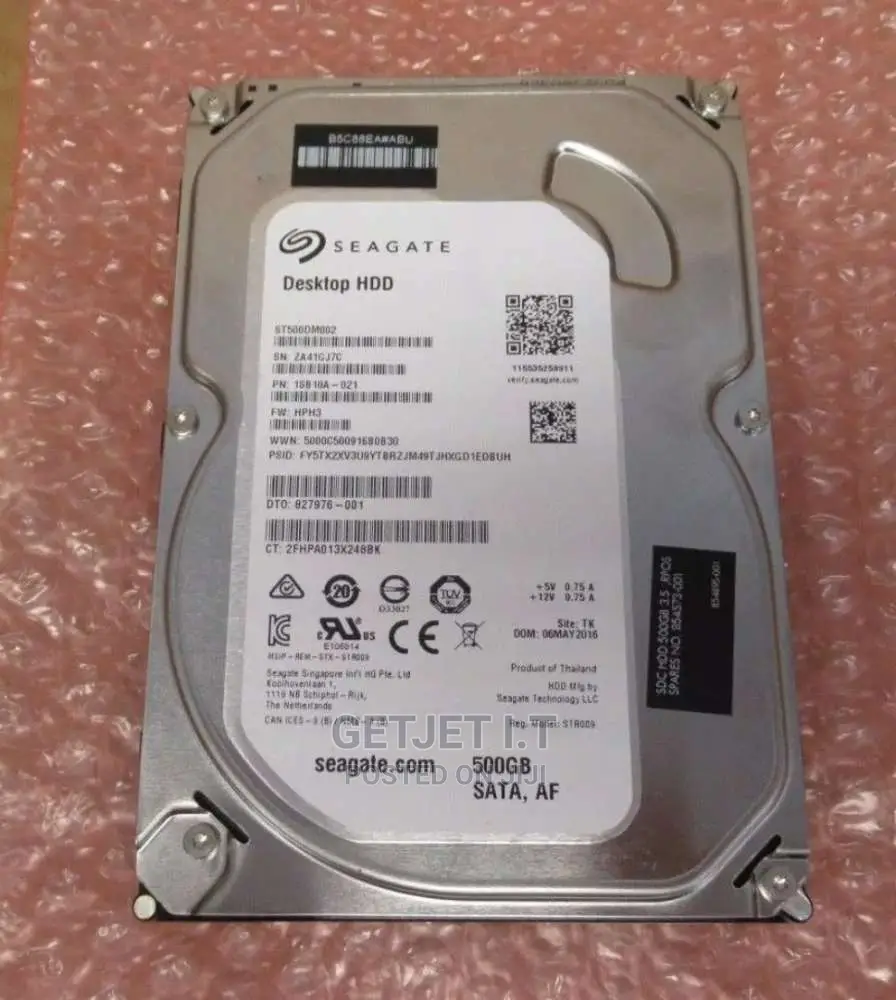 Desktop Sata Hard Drive 500gb