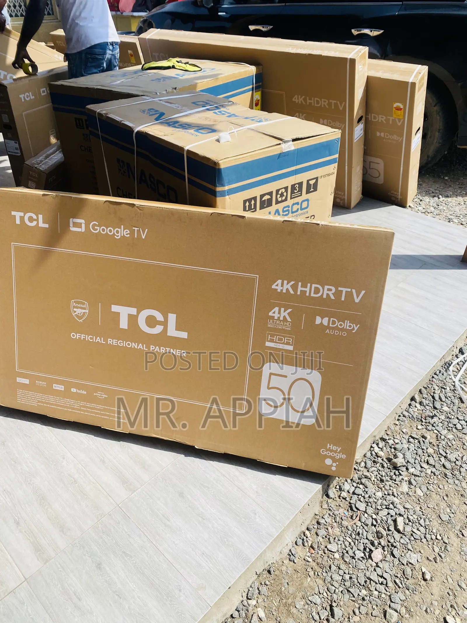 TCL 50 Inch Uhd Smart Android Tv(50p635)Black.