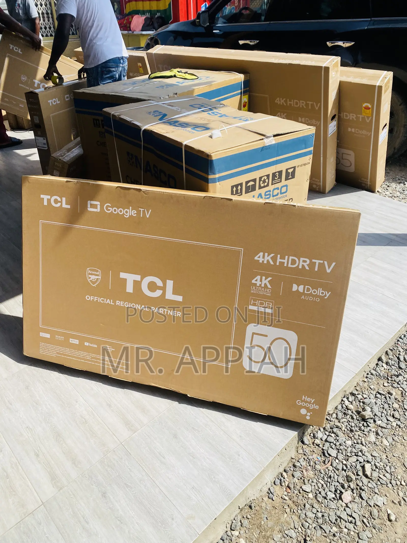 TCL 50 Inch Uhd Smart Android Tv(50p635)Black.