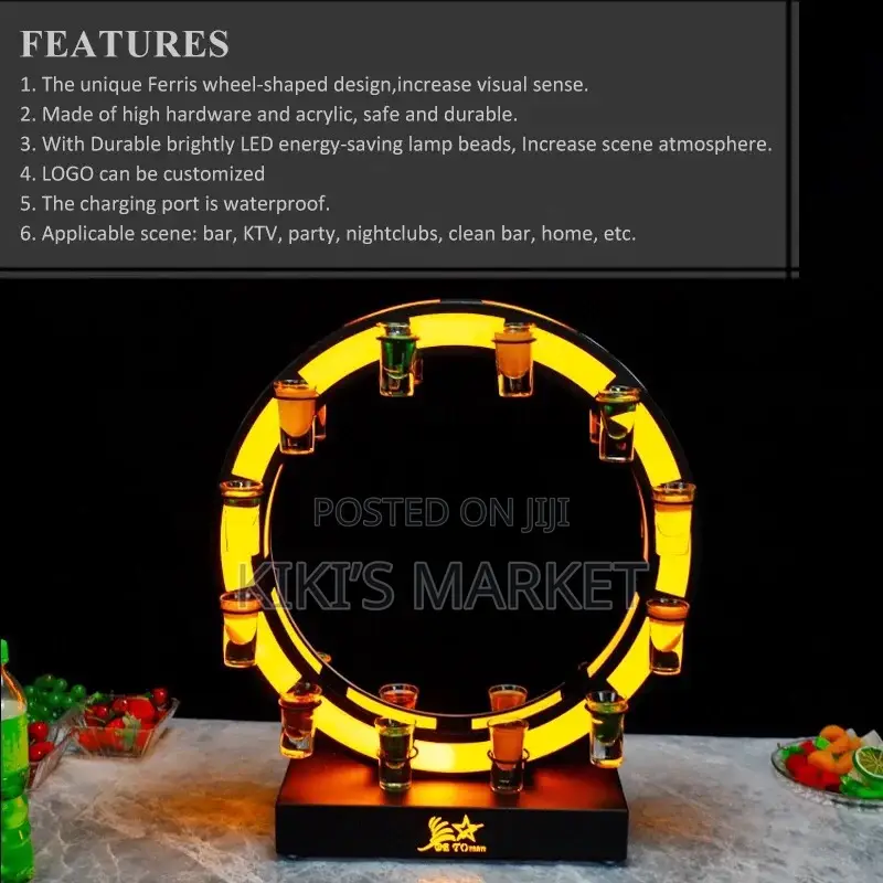 Led Tequila Display Holder Glorifier
