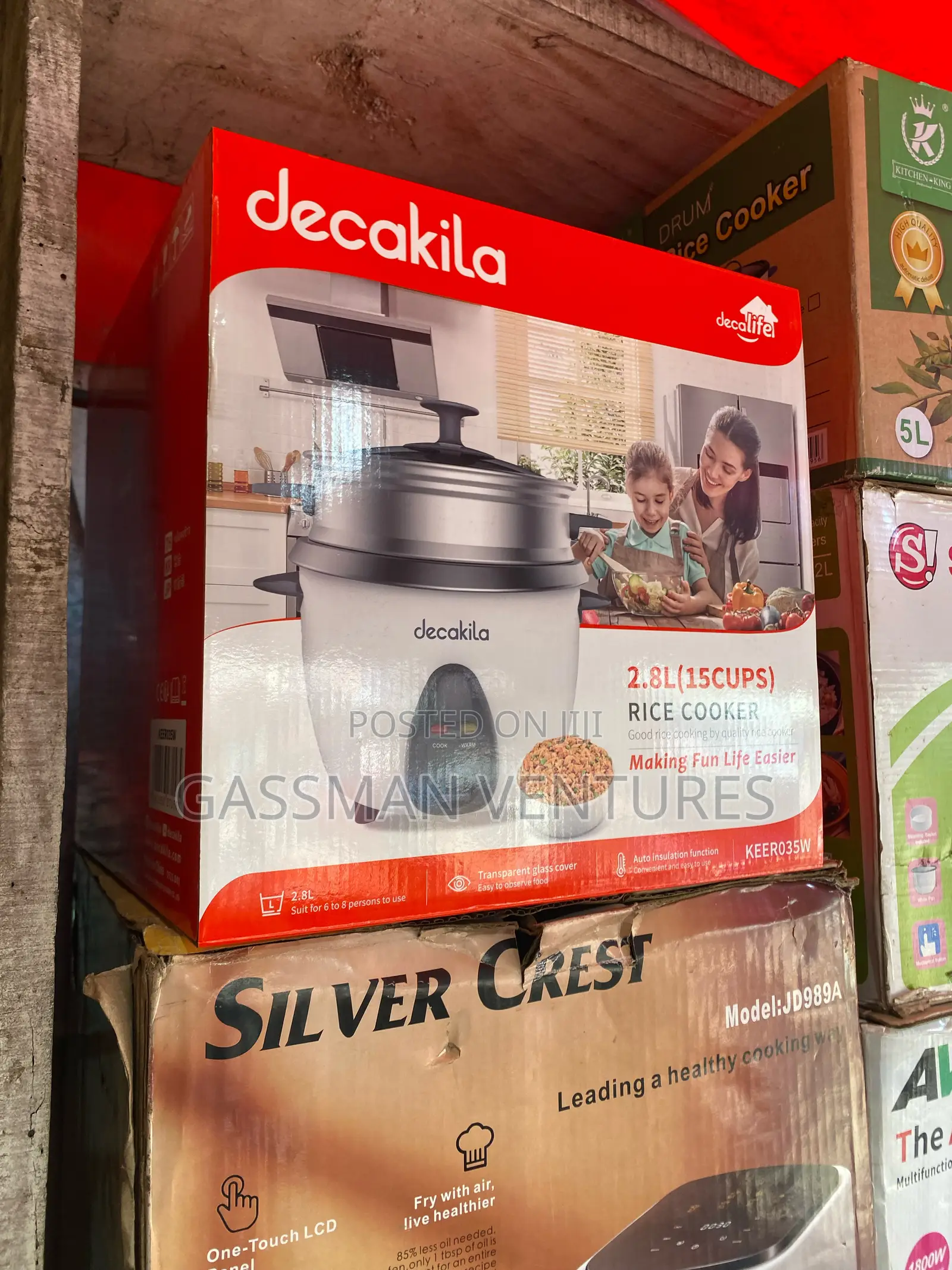 Decakila 2.8L (15 CUPS) Rice Cooker