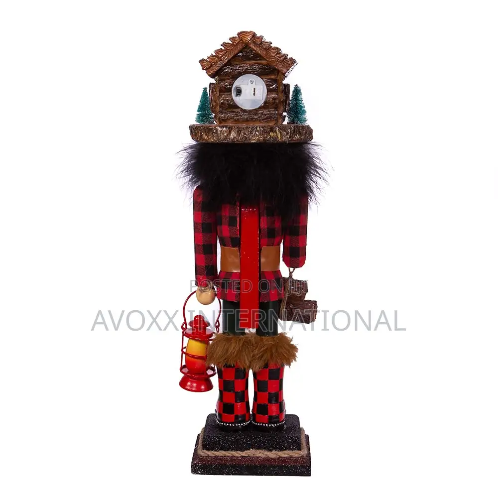 Kurt S.Adler 18" Hollywood Lodge Cabin Hat Nutcracker,HA0563