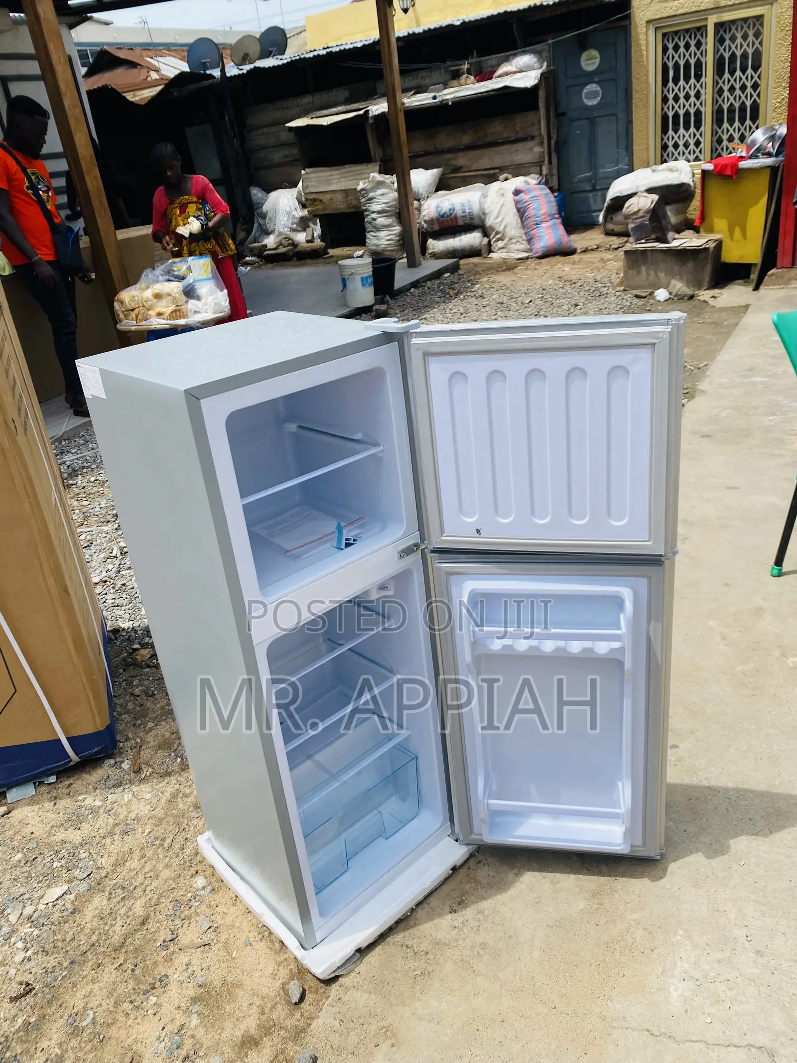 Nasco Nas D2-13fl Double Door Electric Refrigerator(Gray).