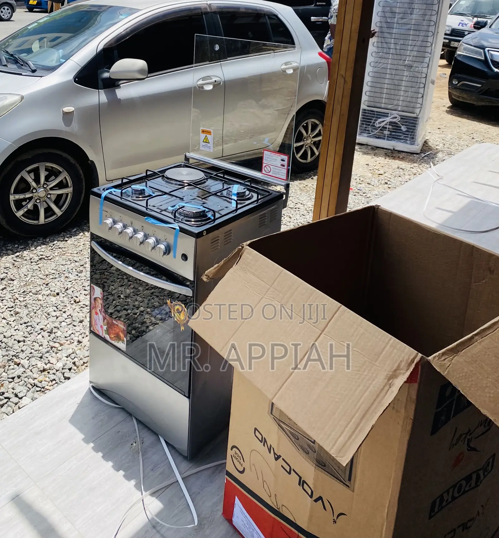 Classic Design Volcano Gas Oven 3 Gas + 1 Electric Cooker