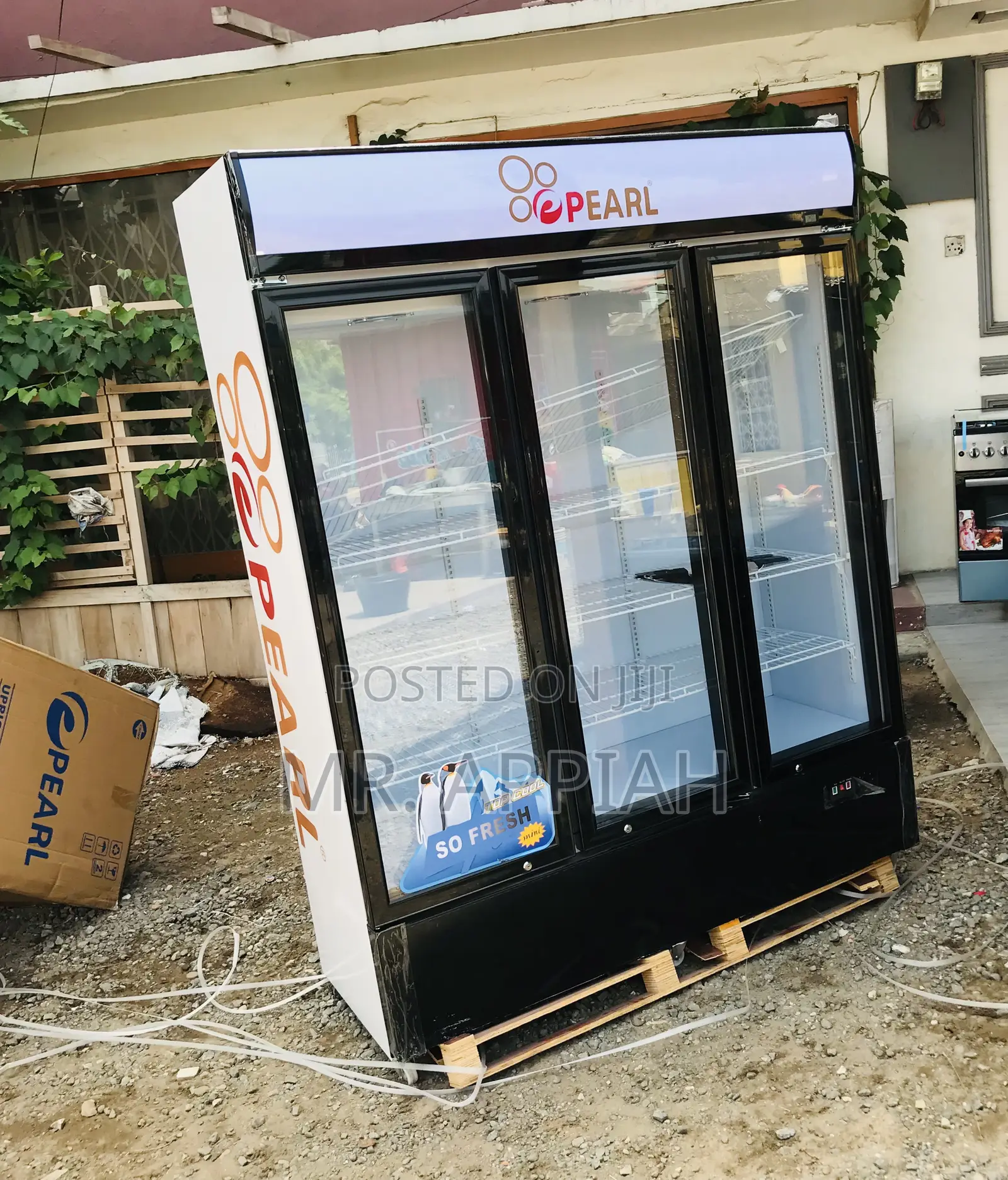 Pearl 3 Door Electric Beverage Cooler(PVC-150).