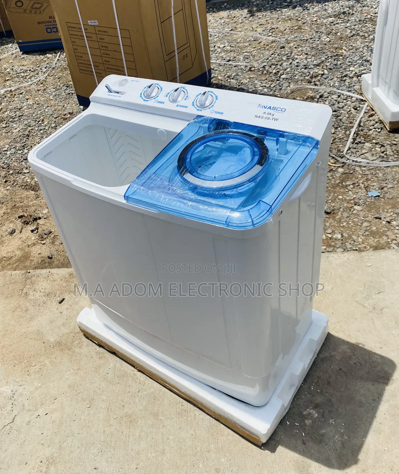 Purchase Durable Nasco Semi-Automatic 7kg Washing Machine.
