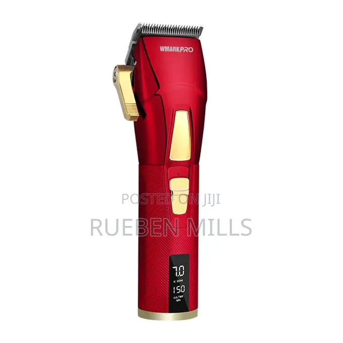 Red Full Metal Body Wmark PRO NG-2036 Barbering Machine
