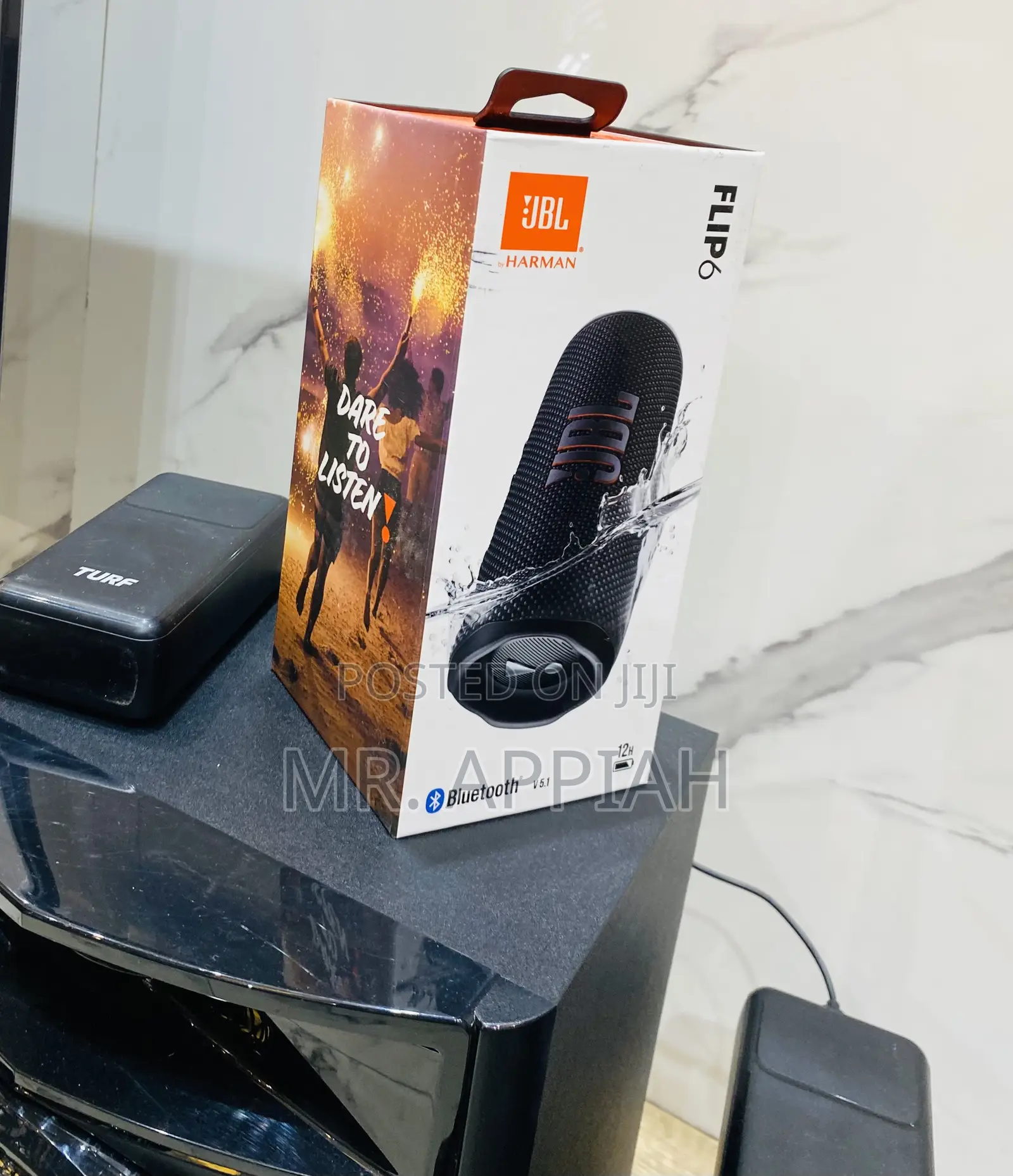 Well Design JBL Flip 6 Wireless Bluetooth Speaker(Black).