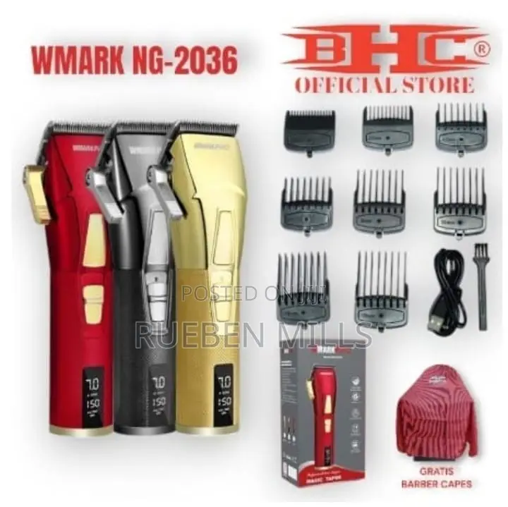 Gold Wmarkpro First Grade Chargeable All Metal Hair Clipper