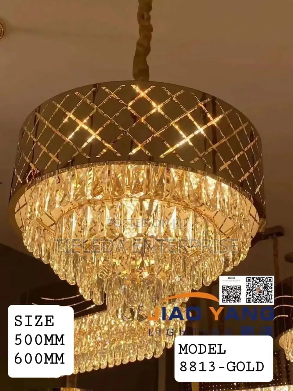 Morden Aluminum Crystal Chandelier