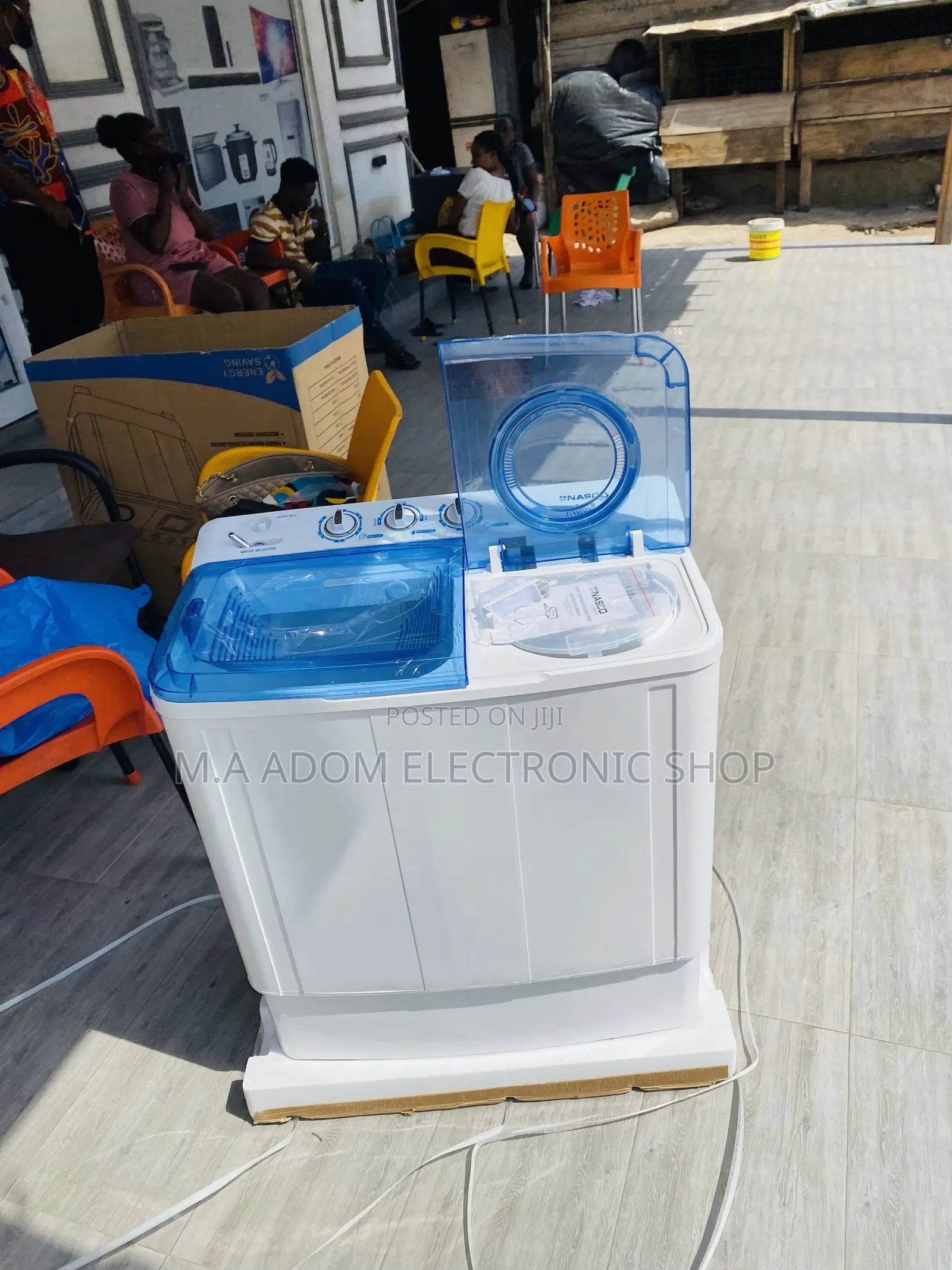 Buy Nasco 8kg Semi-Automatic Washing Machine + Spin Dry.