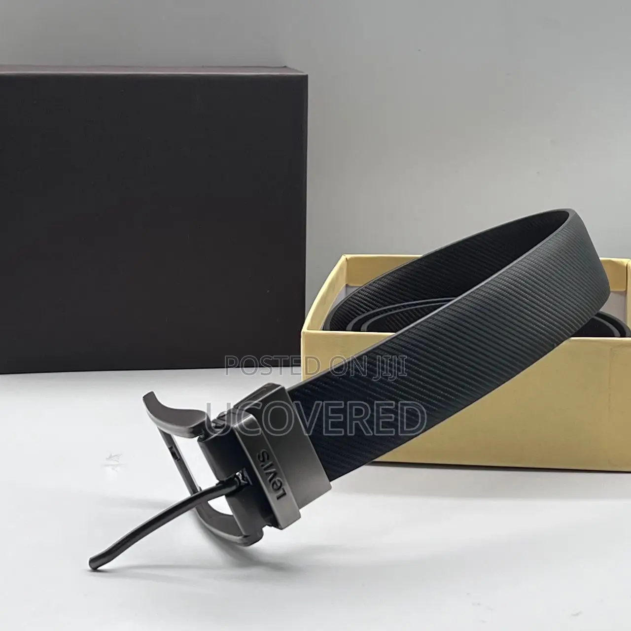 Real Leather Branded Men’S Belt