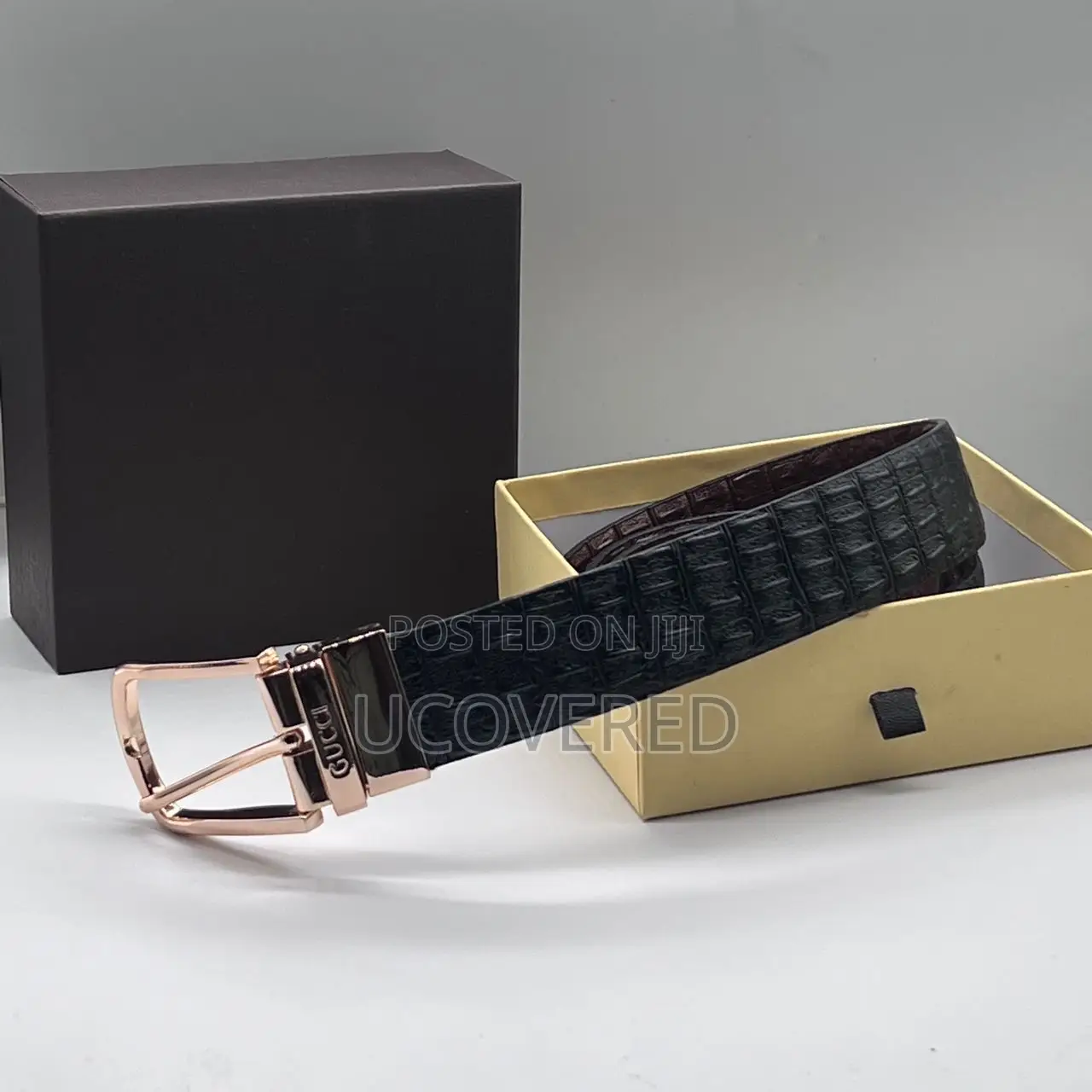 Real Leather Branded Men’S Belt