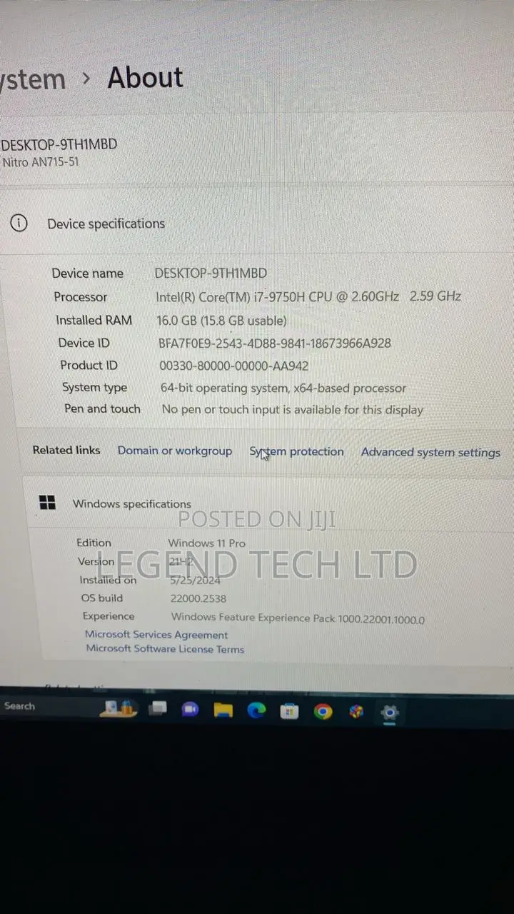 Laptop Acer Nitro 17 16GB Intel Core i7 SSD 512GB