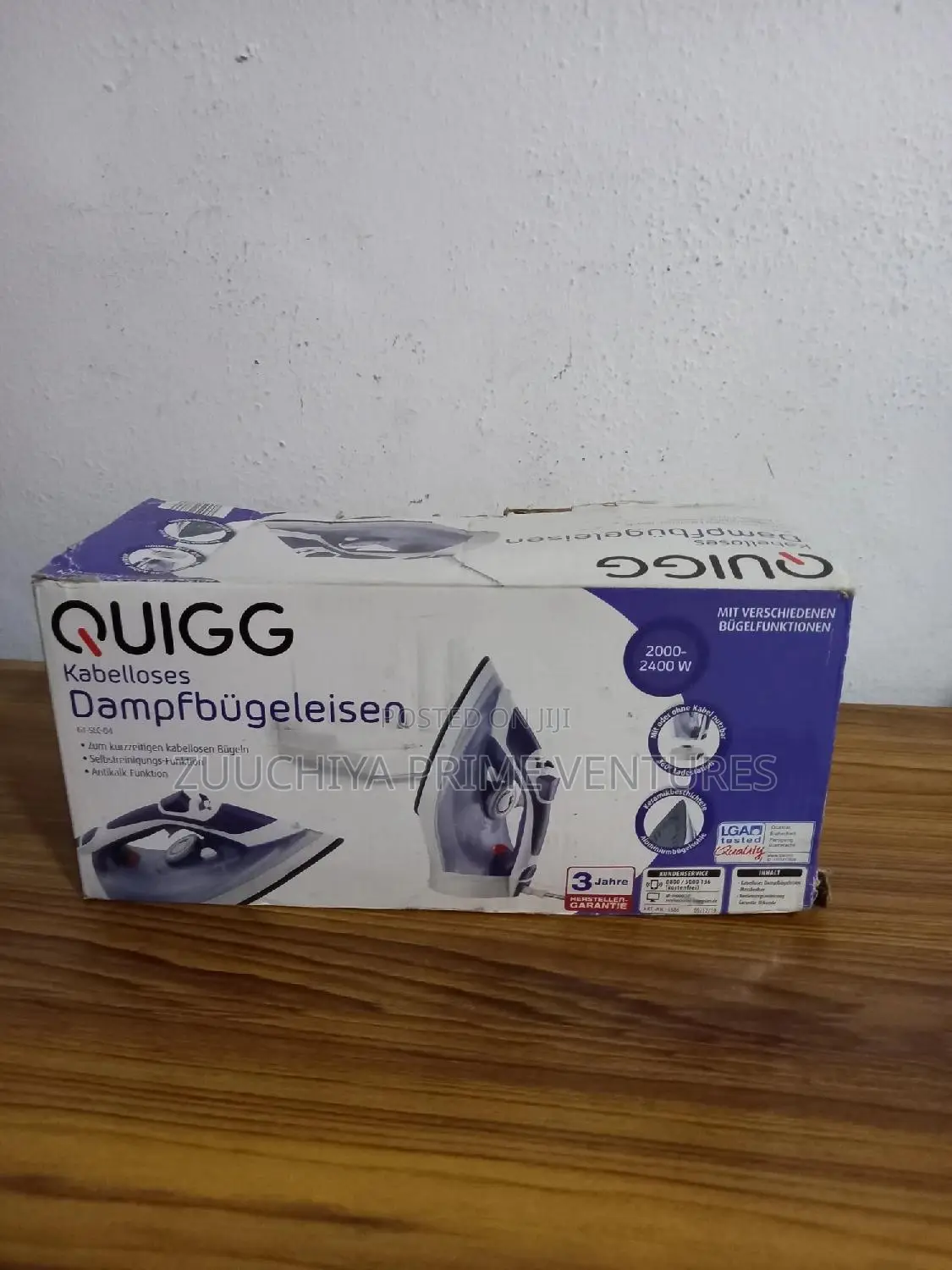 Quigg Steam Cordless Iron (2400w) From Germany