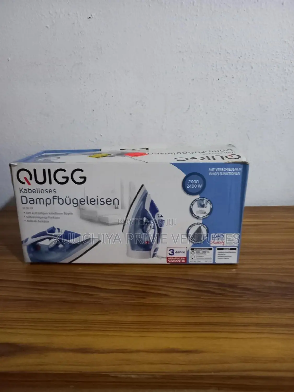 Quigg Steam Cordless Iron (2400w) From Germany