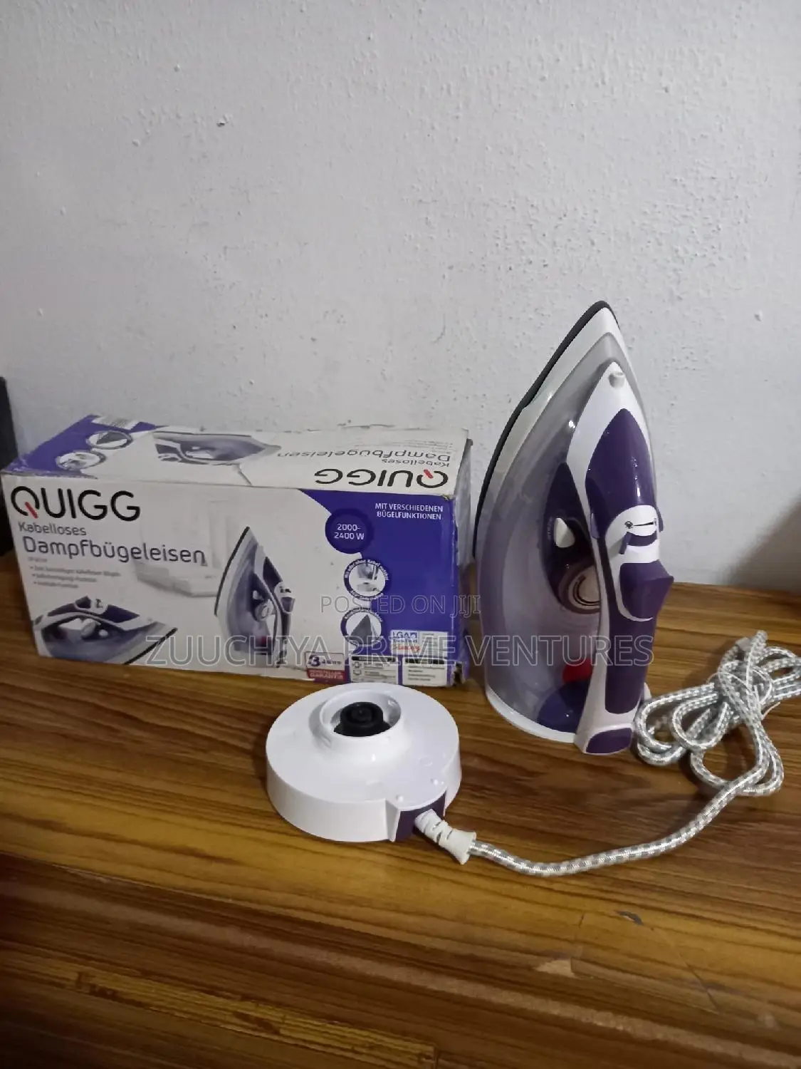 Quigg Steam Cordless Iron (2400w) From Germany