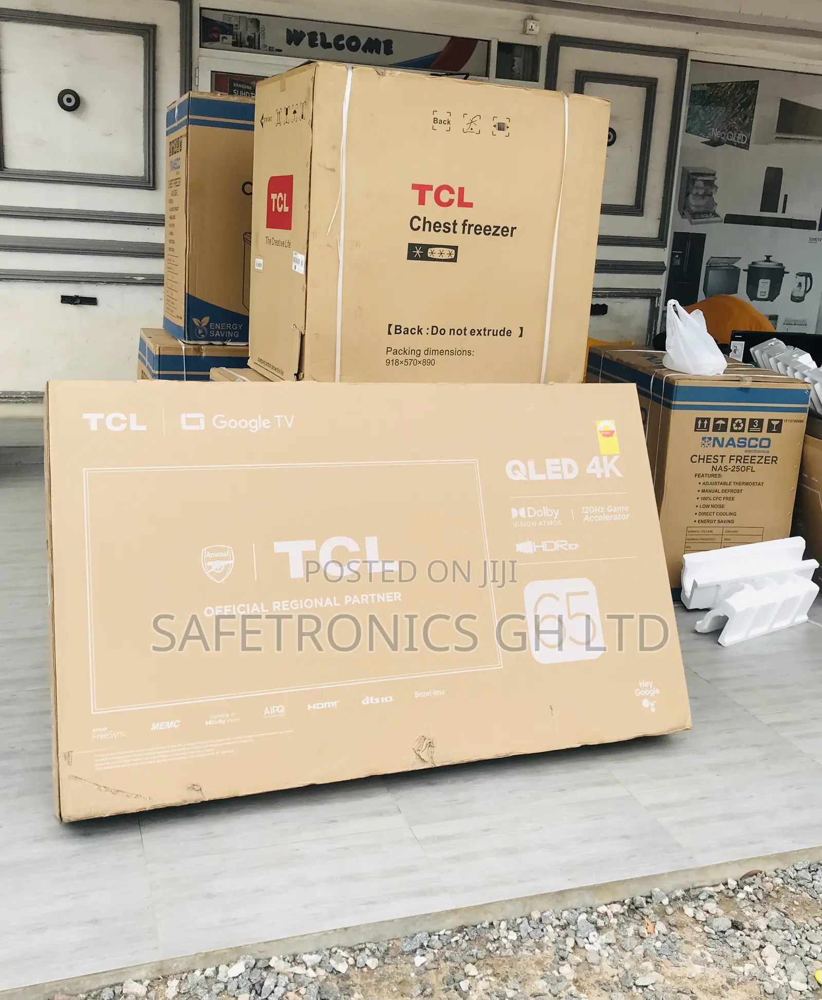 Qled Black 65 Inches UHD Glossy TCL Smart Tv