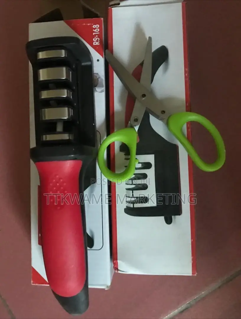 Knife Sharpener With Scissors