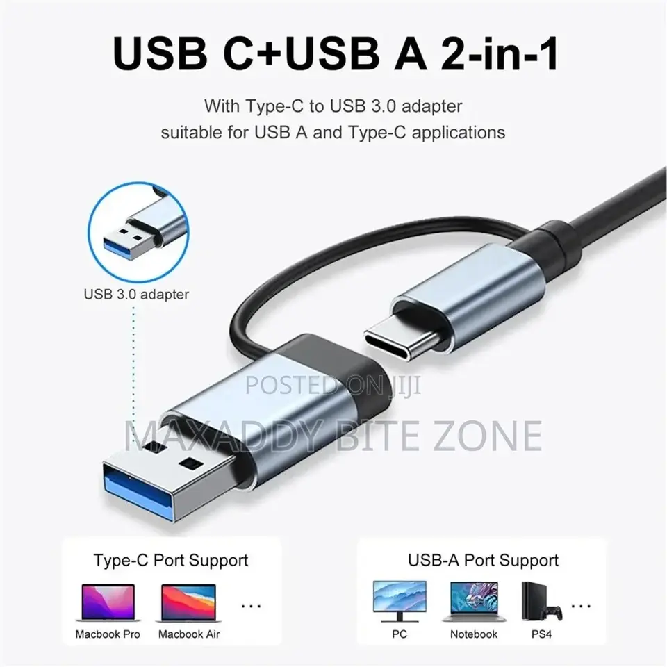 7 in 1 Usb Hub 3.0 Multiport Dock Station Type C Splitter