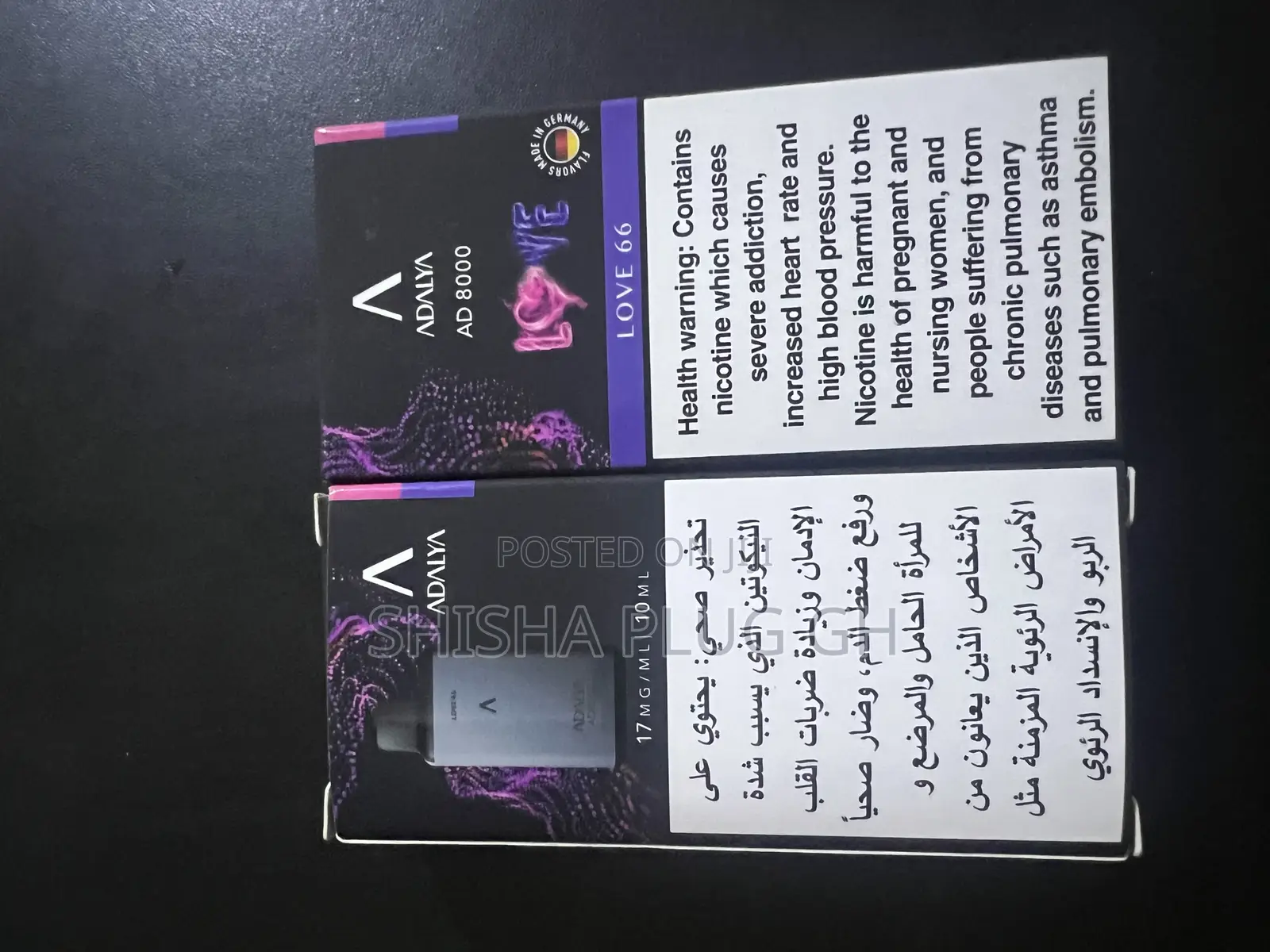 Original Adalya Love66 Disposable Vape