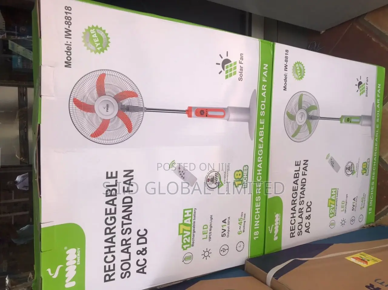 Not Your Regular Solar Rechargeable Standing Fan