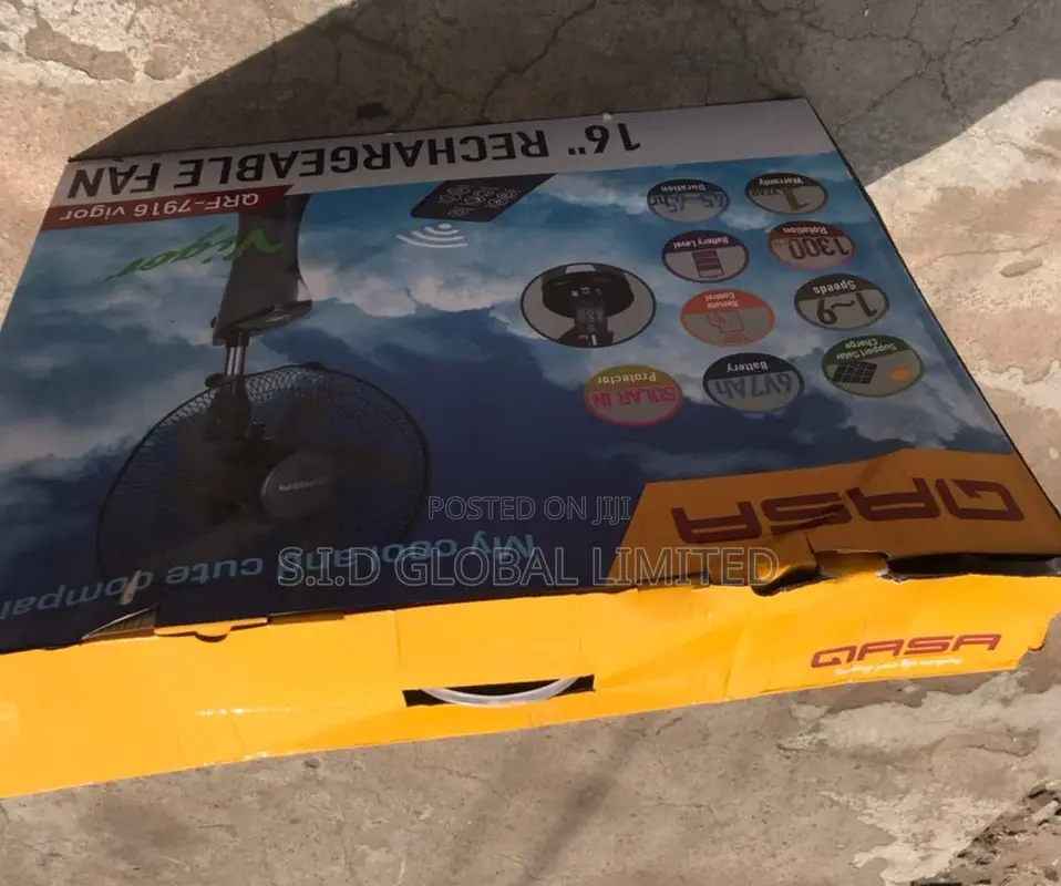 Newly Arrived Solar Rechargeable Standing Fan