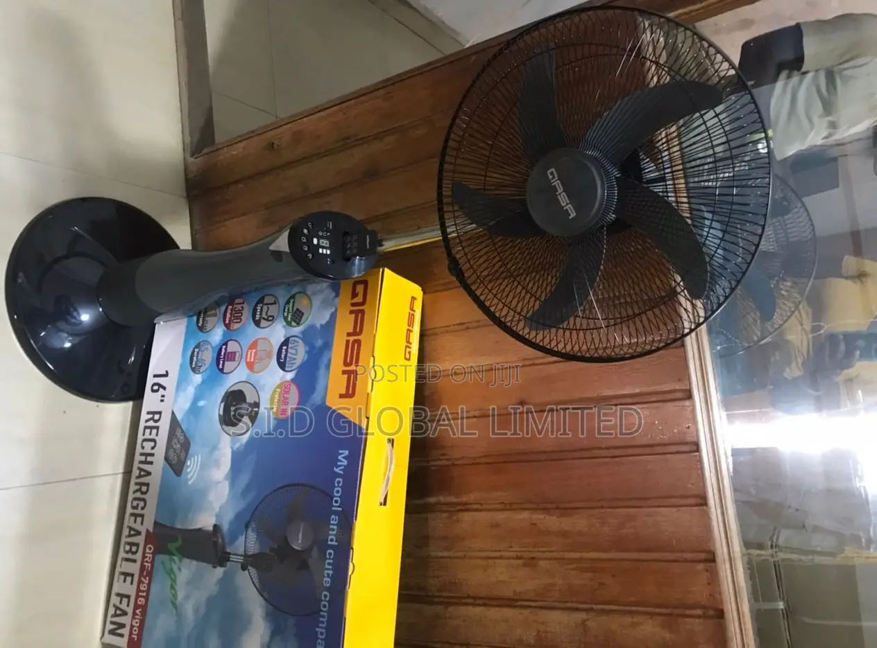 Brand New Solar Rechargeable Standing FAN