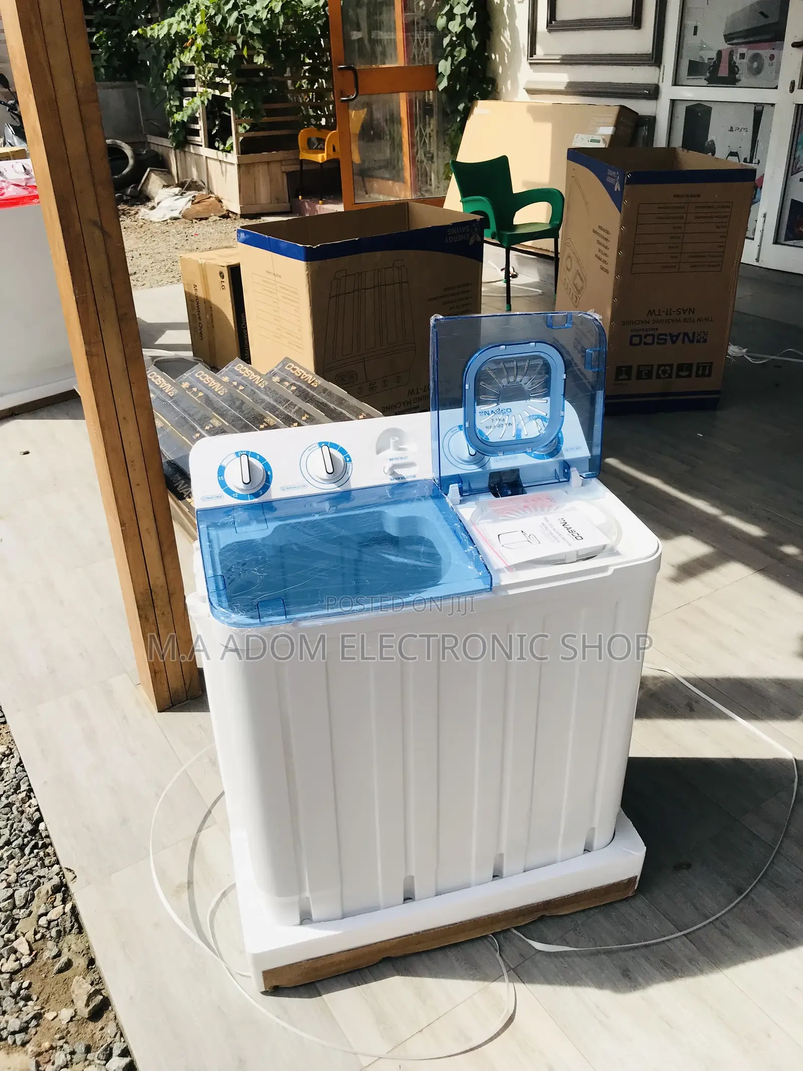 Top Load Nasco 7kg Semi-Automatic Washing Machine.