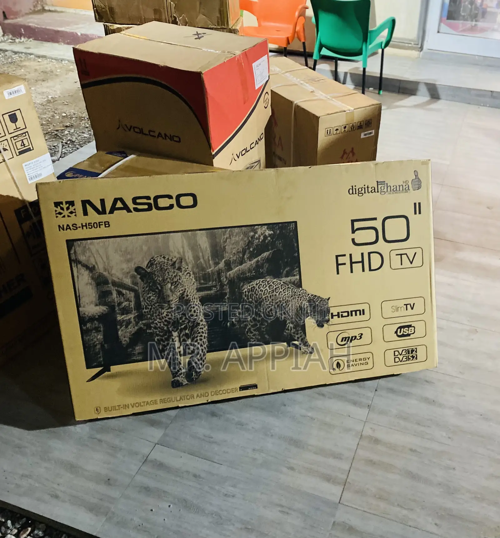 Durable Nasco 50 Inch Led Digital Satellite Tv(Black).