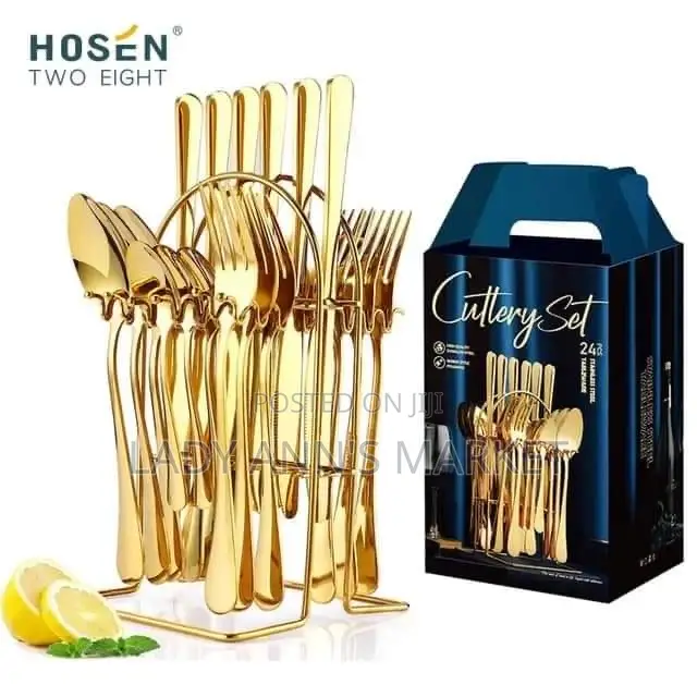 Gold Plated Cutlery Set