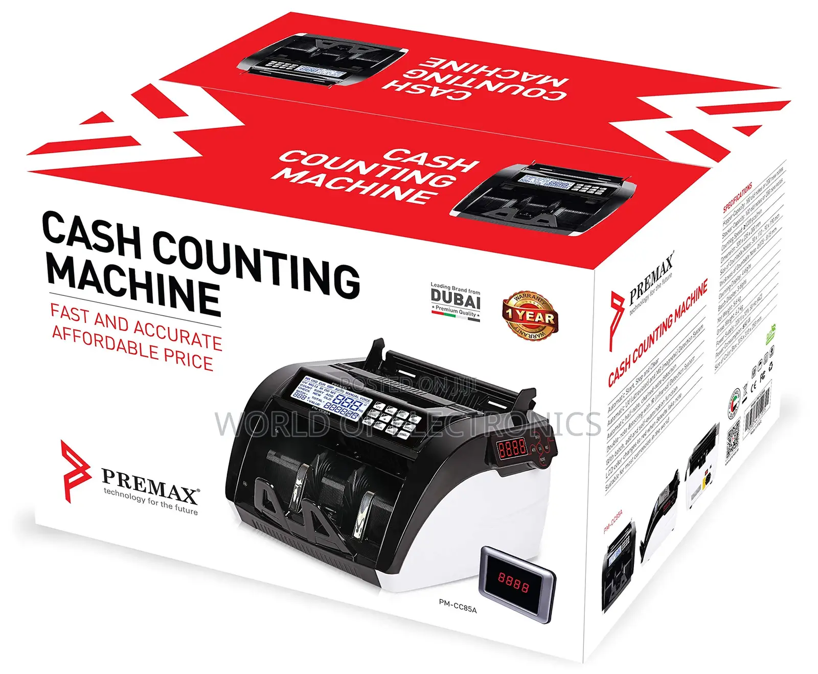 Premax PM-CC85A Note (Money) Counting Machine