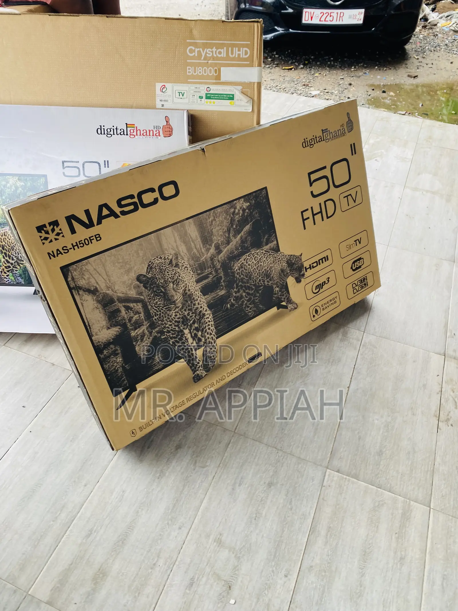 Fabulous Nasco 50 Inch Uhd Smart Led Tv(Black).