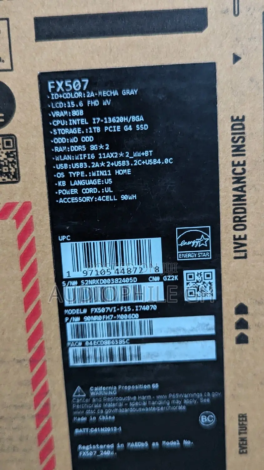 New Laptop Asus 16GB Intel Core I7 SSD 1T