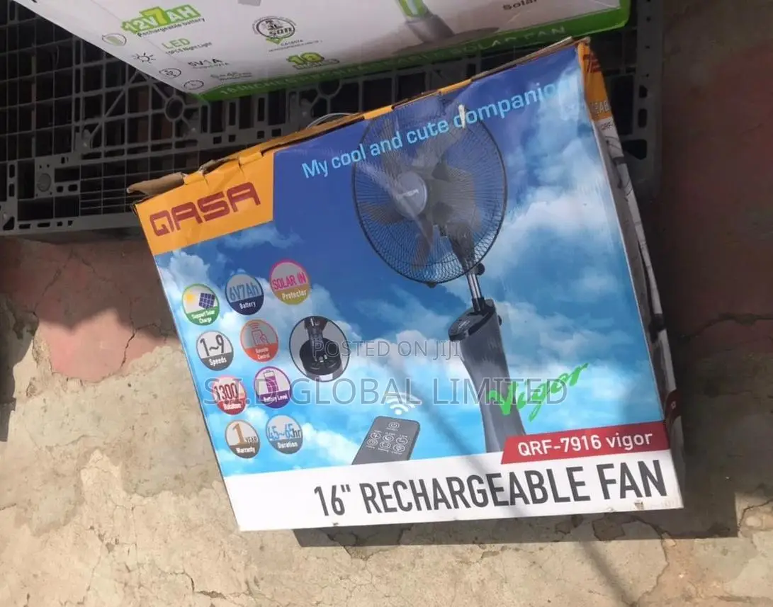 Amazing Rechargeable Solar Standing Fan