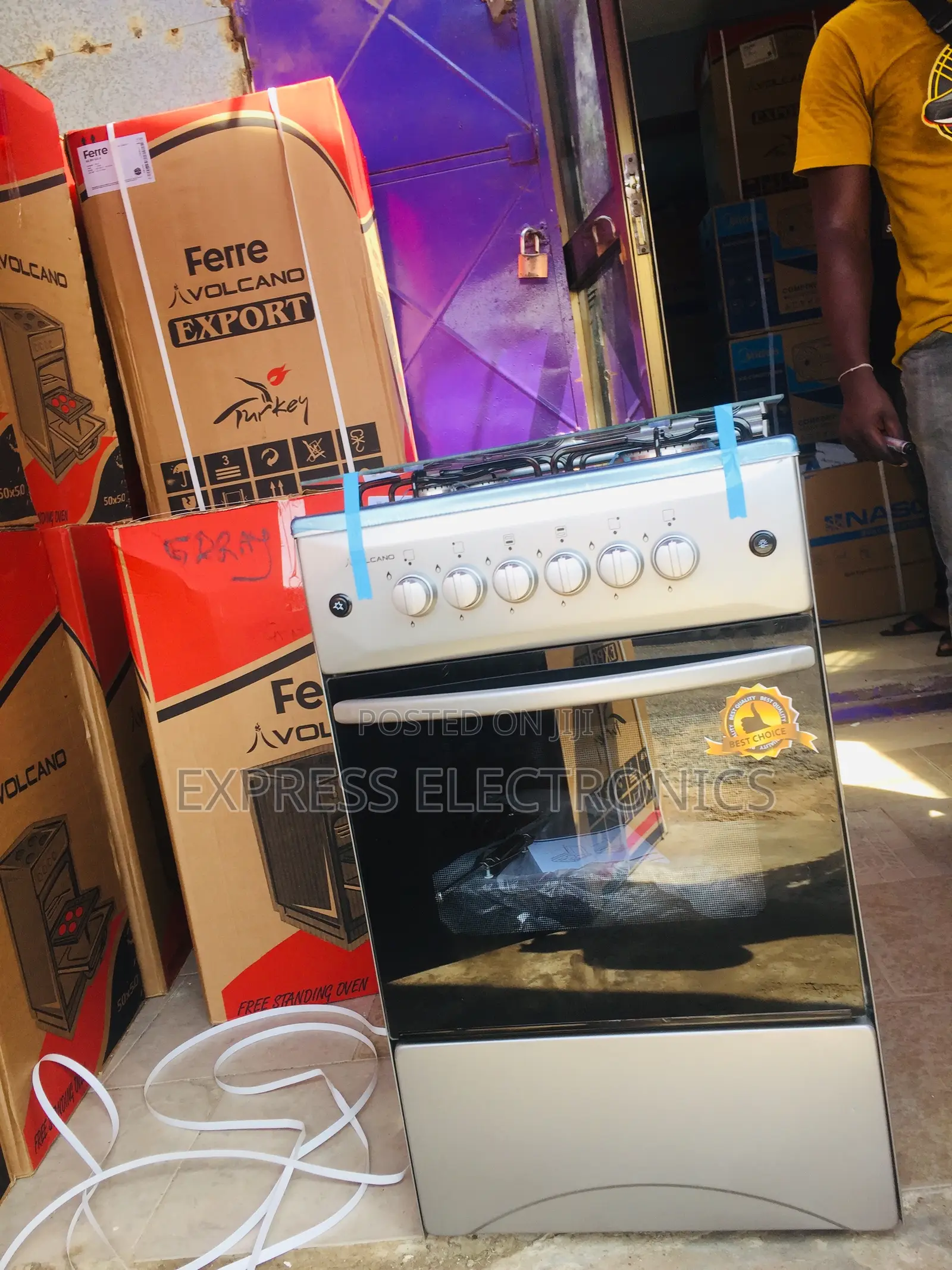 Less Expensive Auto Ignition Oven 4burner 50/50 Inox.