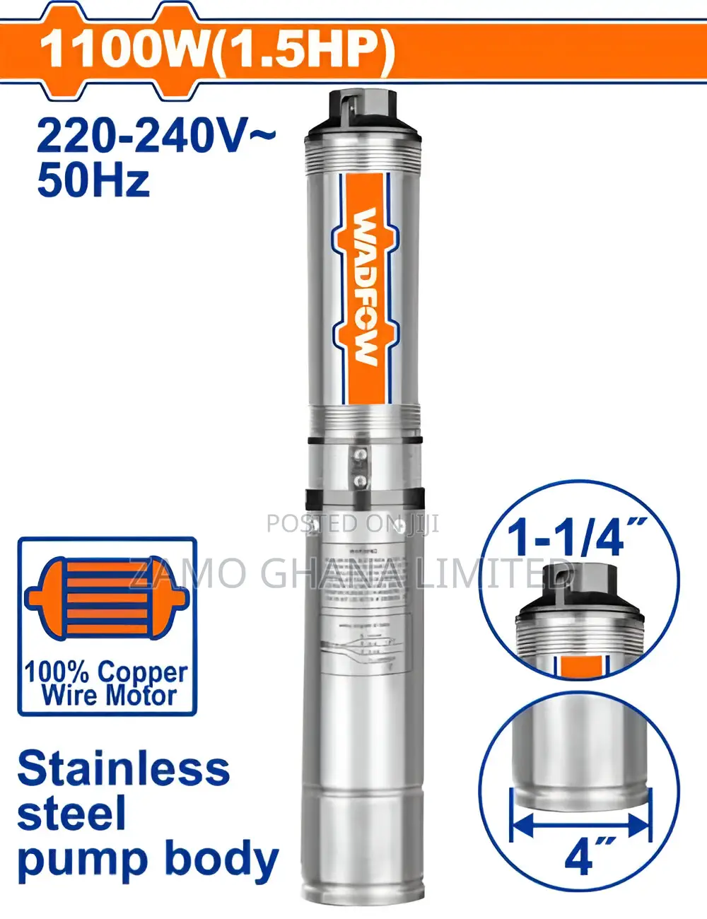 4" Deep Well Pump - Wwpda04