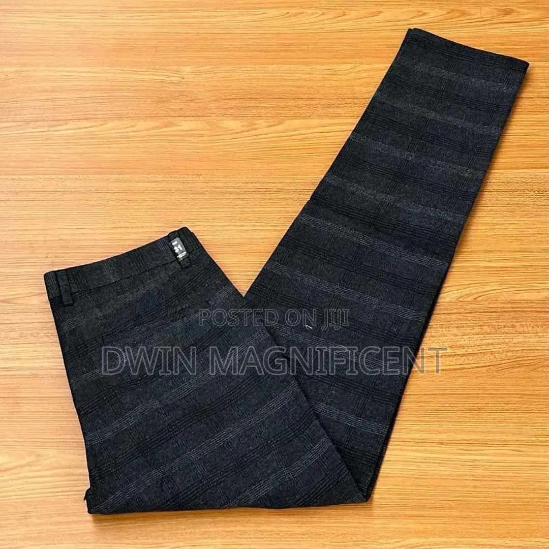 Soft Plaid Long Pants for Men