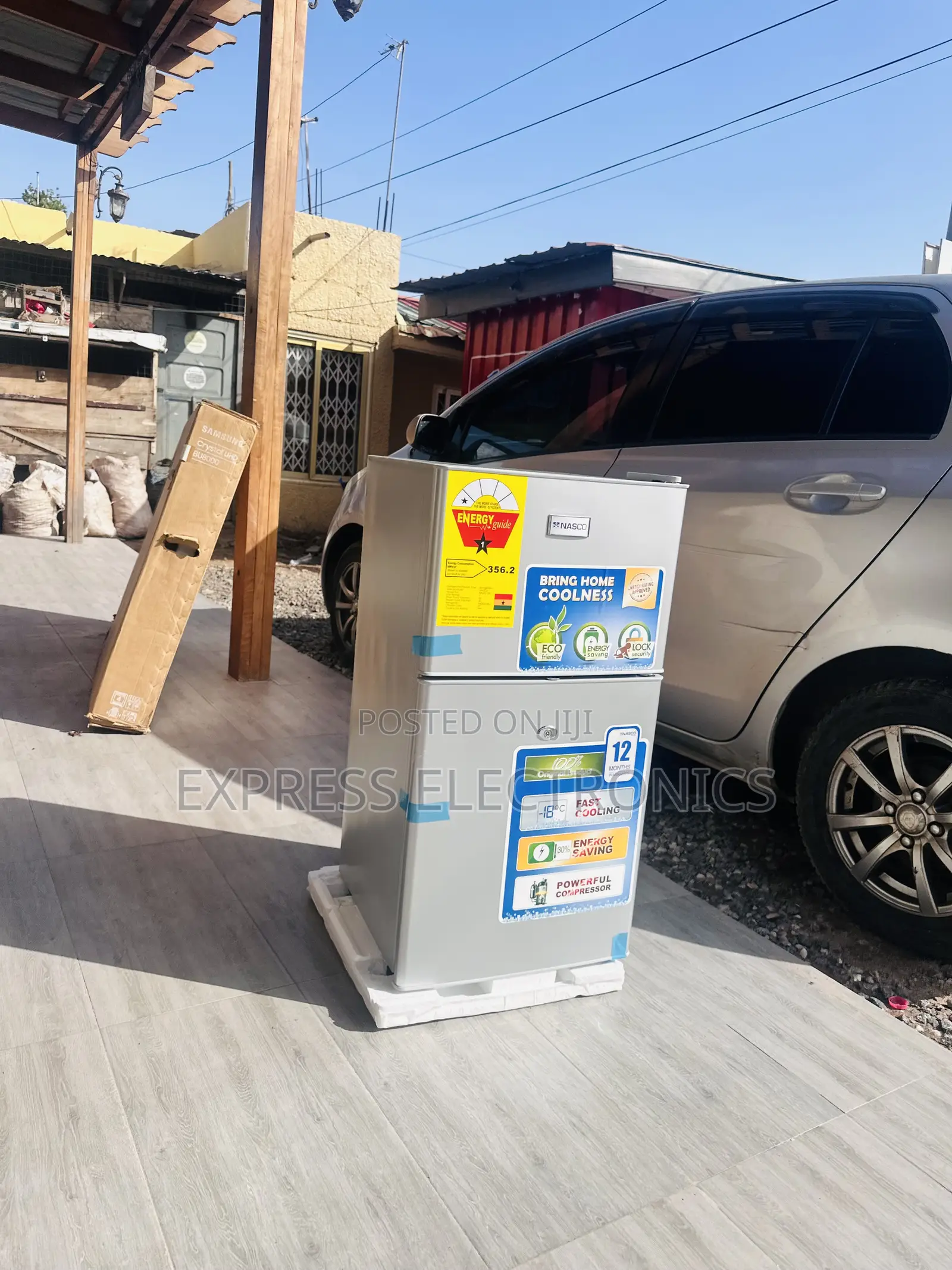 Brand —- New Fridge Nasco Nas-120fl Double Door Table Top